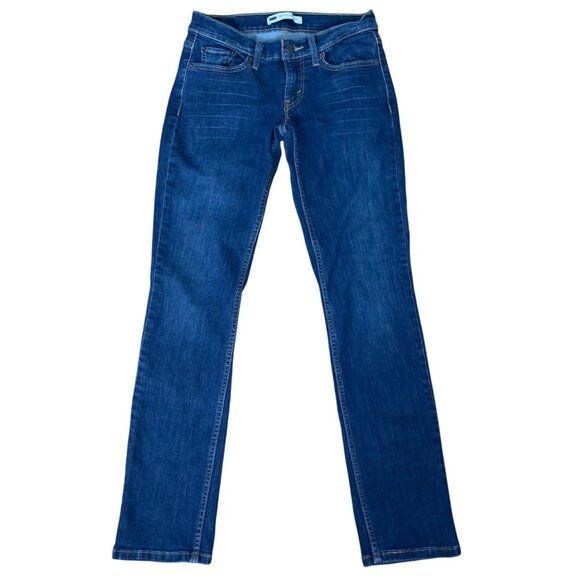 LEVIS 524 Too Superlow Bootcut Low Rise Dark Wash Womens Jeans Size 5M - Picture 1 of 7